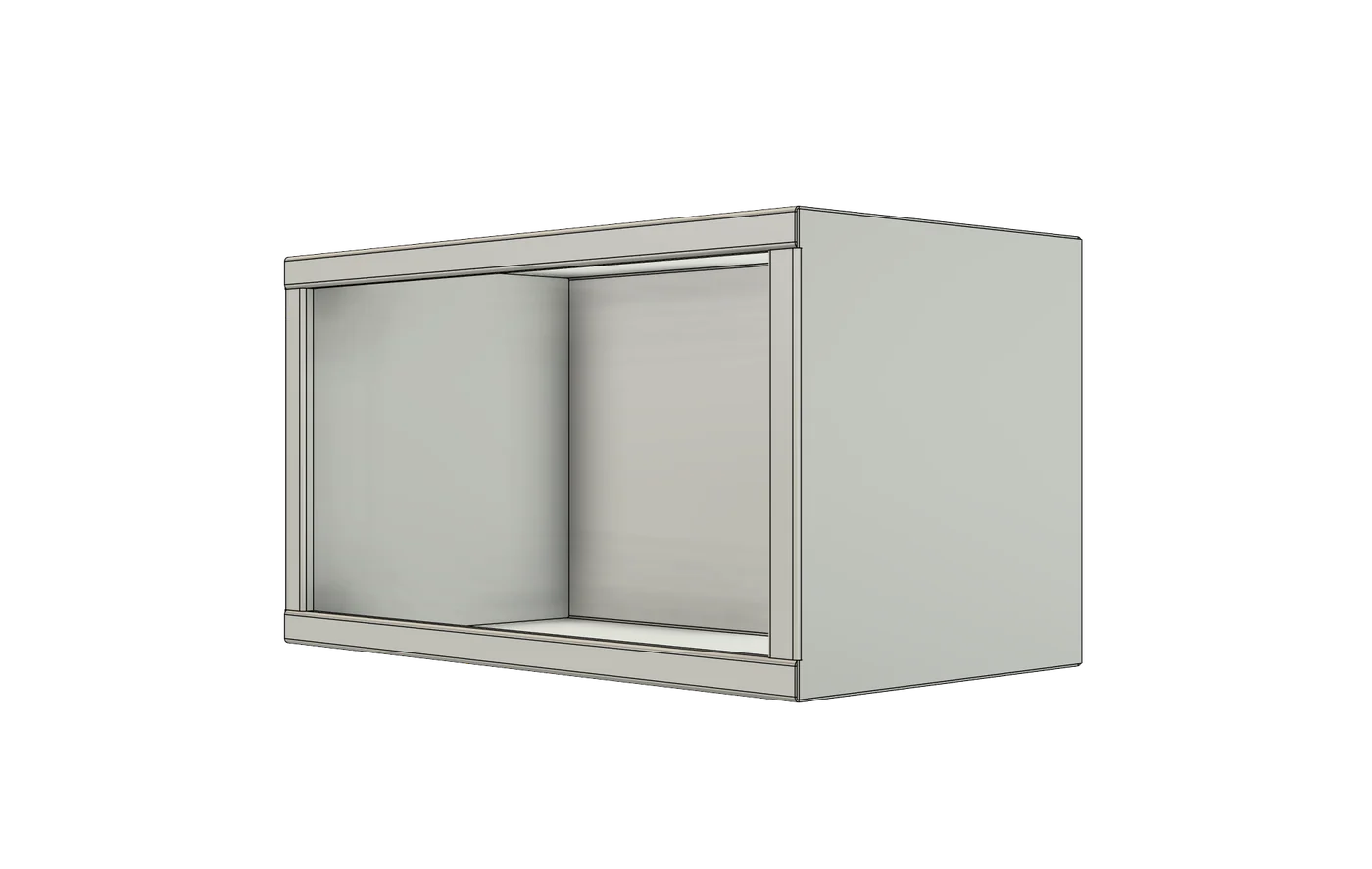 Corten steel wood storage product rendering